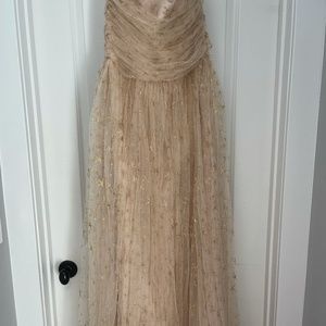 BHLDN CEREMONY Joanna August Brenda Star Dress Star Tulle Champagne color